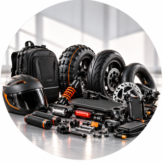 لوازم یدکی و جانبی اسکوتر برقی